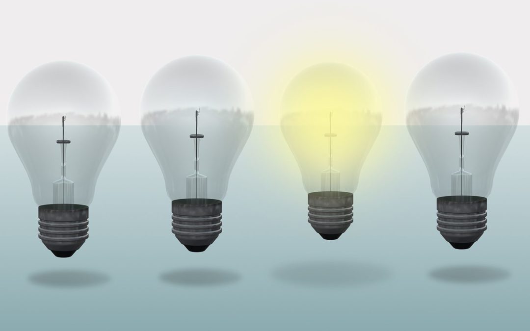 conceptual digital light bulb design