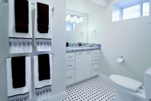 heated bathroom floor - home renovation